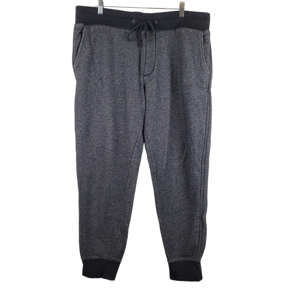 Vince XL Joggers Heathered black Drawstring 100% cotton Athleisure Streetwear